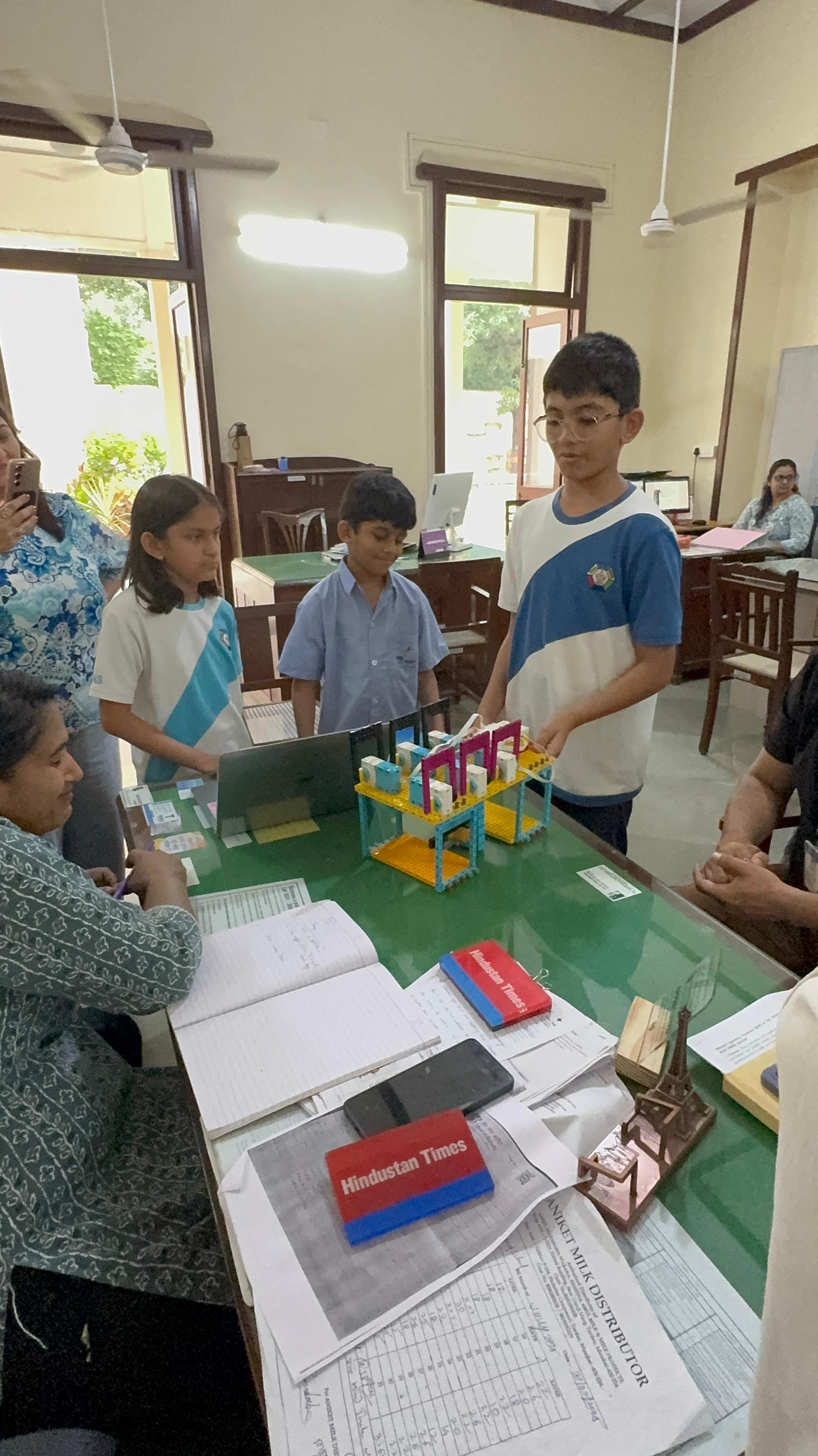 Receiving feedback from teachers